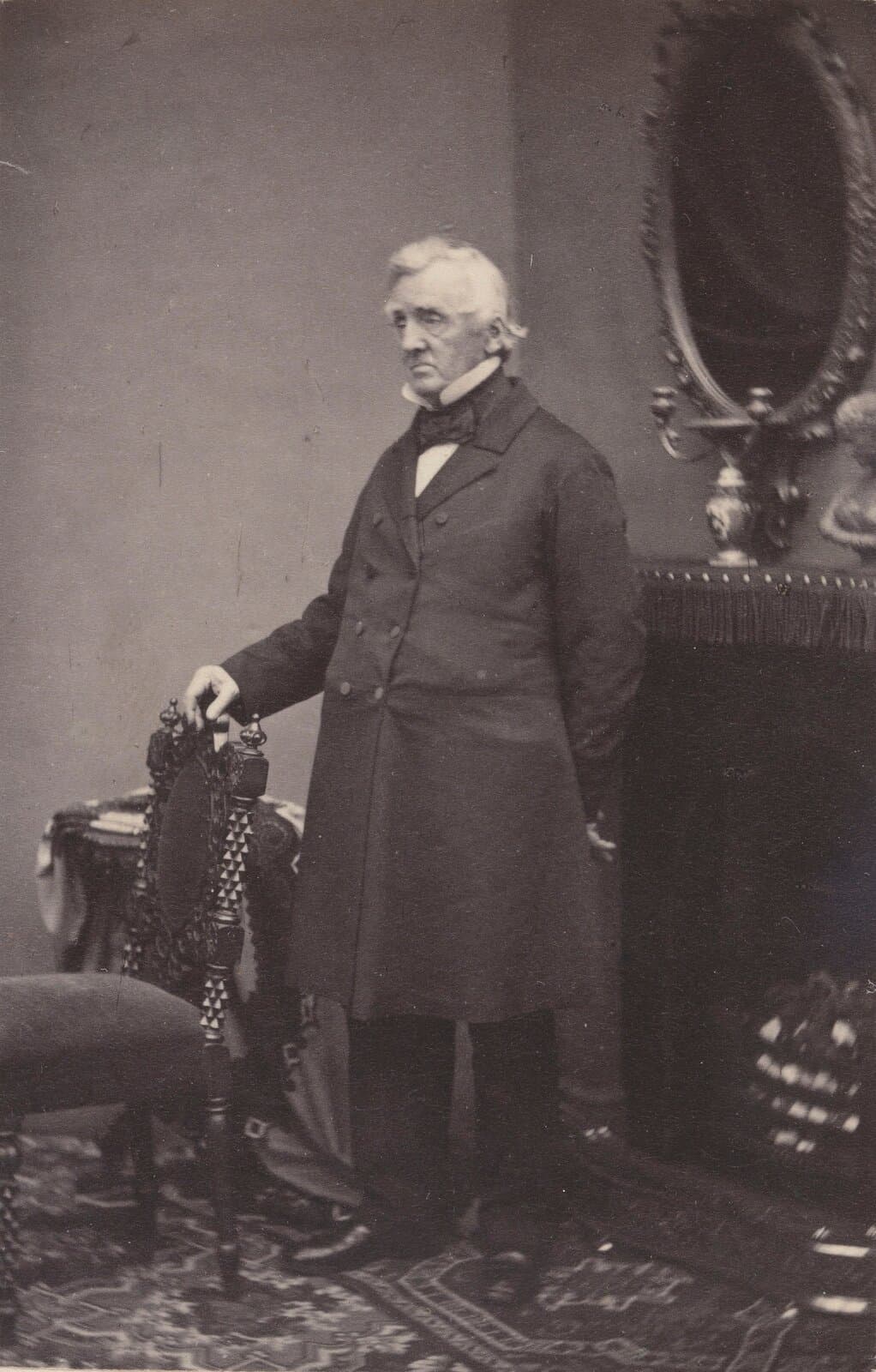 Full-length standing nineteenth-century photograph of Nathaniel Bagshaw Ward.