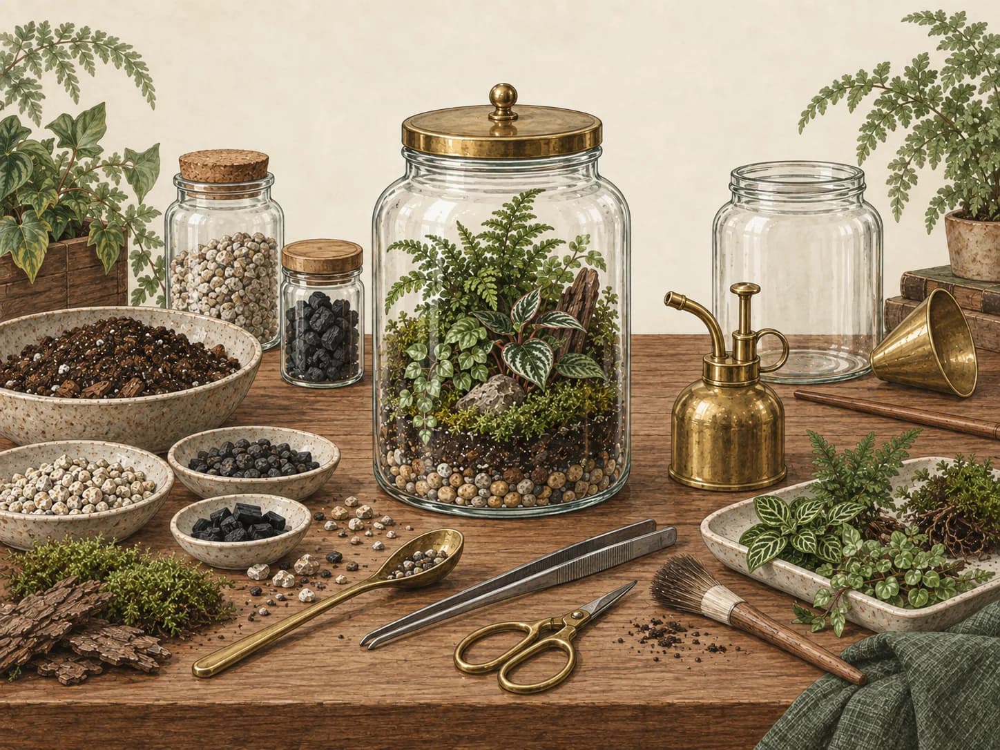Beginner Tools and Kit for Terrarium Building